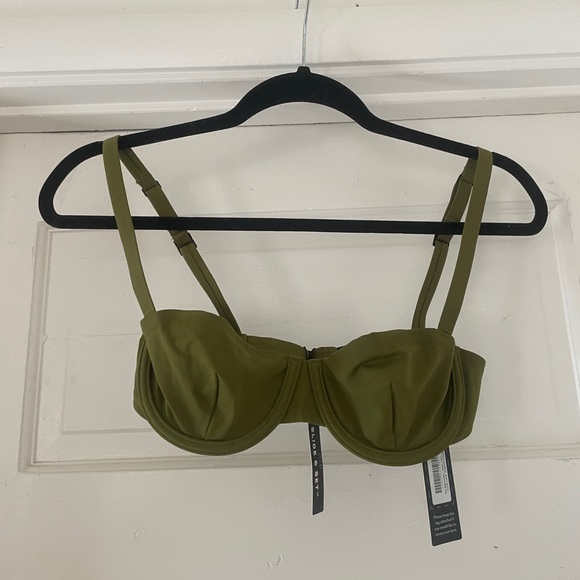 The CUUP Balconette Swim top in Fern - Picture 2 of 4